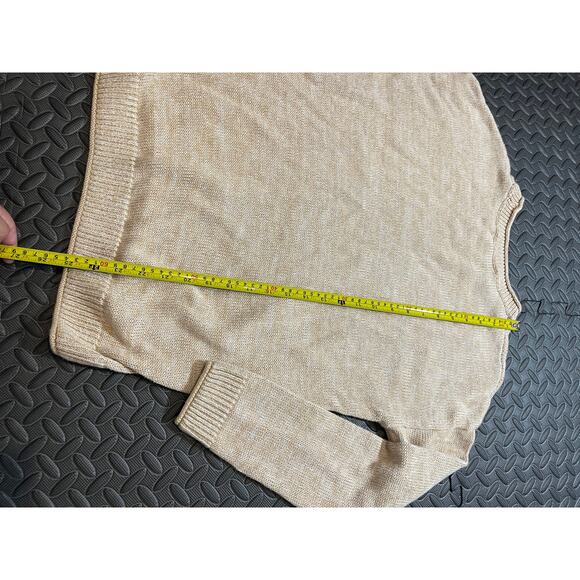 Lilly Pulitzer Bayport Sweater Sand Bar Marl Size Large Style 013290‎ Cotton - Picture 9 of 9